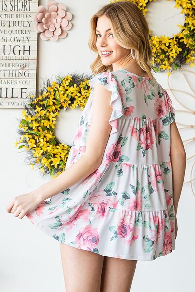 Heimish round-neck ruffled tunic – casual plus-size women’s top – free shipping USA