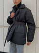 Puffer Long Sleeve Winter Coat with Belt Trandify Deal