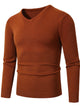 Plus size men's ribbed hem sweater – long sleeve cozy pullover for big & tall