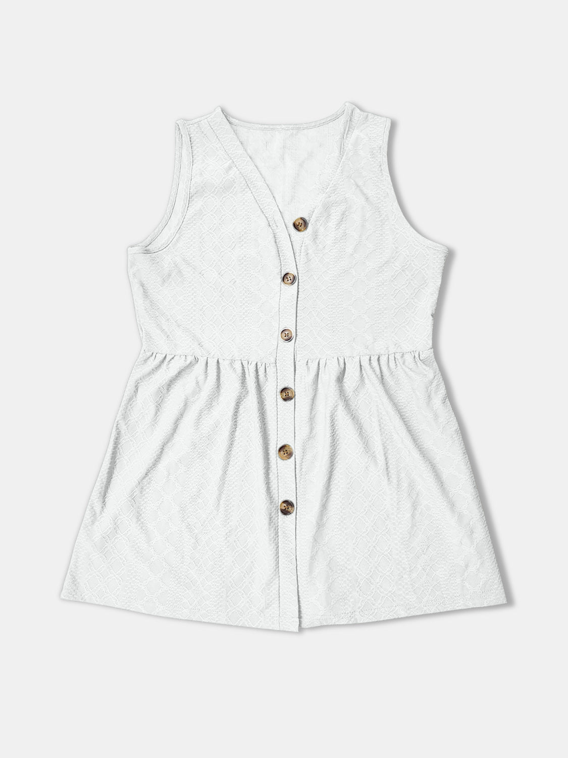 Button Up V-Neck Tank Trandify deal