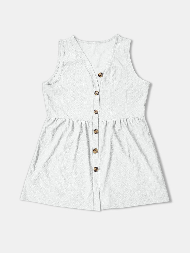 Button Up V-Neck Tank Trandify deal