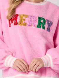 Rhinestone Christmas Sweatshirt - Iced Out Holiday Pullover
