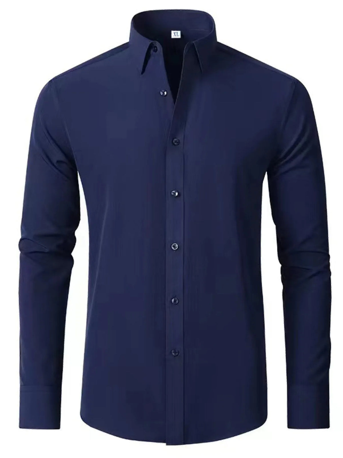 Men’s Plus Size Button-Up Long Sleeve Shirt – Big & Tall Relaxed Fit Casual Formal Stretch Fabric – Trendy Office & Party Wear