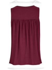 Lace Detail Round Neck Tank Trandify deal