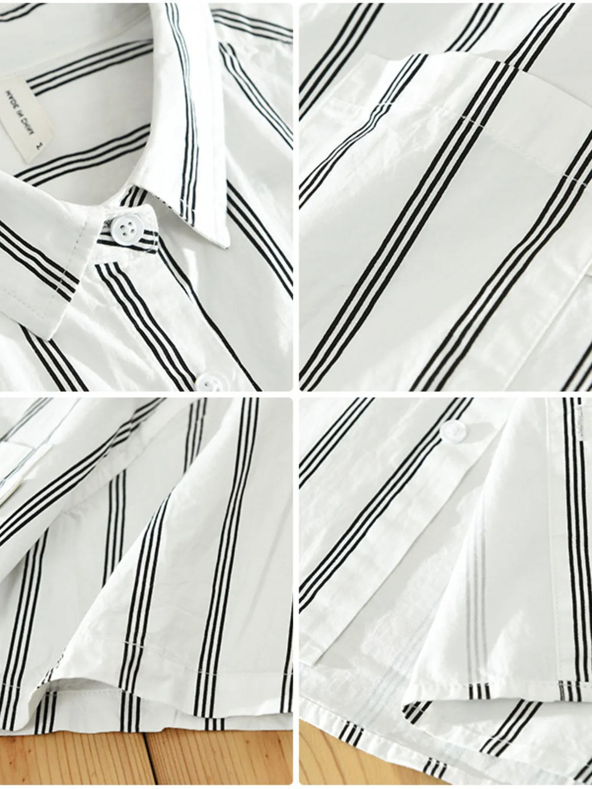 Men's Plus Size Classic Striped Short Sleeve Button-Up Shirt – Casual Slim Fit Summer Top for Big & Tall Men