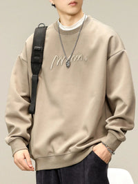 Men's Plus Size Cozy Long Sleeve Sweatshirt – Relaxed Fit Pullover for Big & Tall