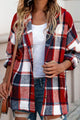 Plaid Button Up Hooded Shacket Trandify Deal