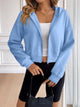 Ivy Lane Zip Up Dropped Shoulder Hooded Jacket Trandify Deal