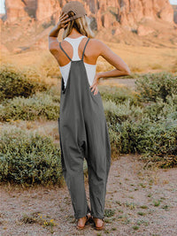 Double Take Full Size Sleeveless V-Neck Pocketed Jumpsuit Trandify deal