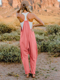Double Take Full Size Sleeveless V-Neck Pocketed Jumpsuit Trandify deal