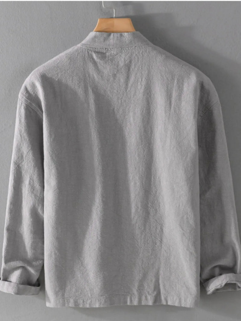 Men's Plus Size Open Front Long Sleeve Cardigan – Lightweight Big & Tall Lounge Wear – Trendy Oversized Cover-Up