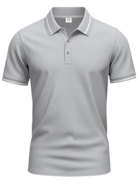 Plus size men’s collared polo – moisture-wicking fabric for golf & casual wear