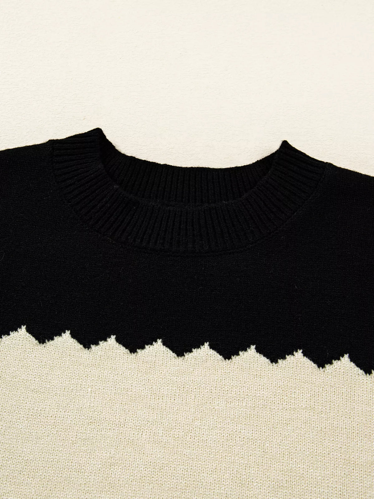 Women's Color Block Drop Shoulder Sweater | Casual Comfort