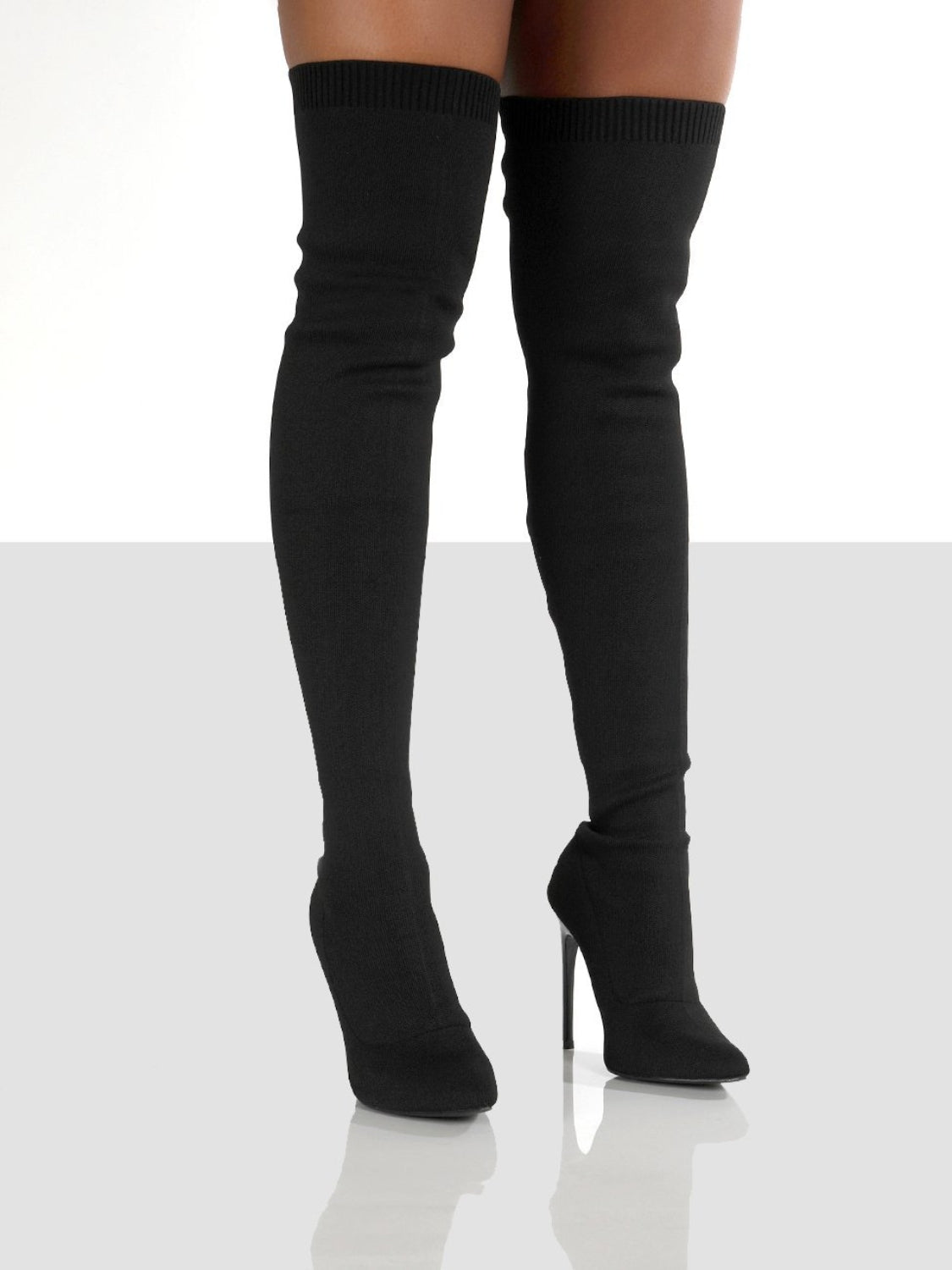 Point Toe Over Knee Stiletto Boots Trandify Deal