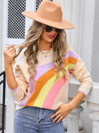 Angel wings Rainbow Round Neck Long Sleeve Sweater Trandify Deal