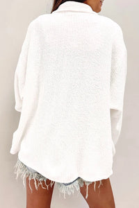 Button Up Long Sleeve Shacket Trandify Deal