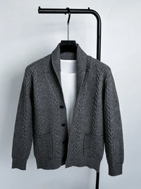 Soft Chunky Knit Cardigan for Men – Cozy Casual Layering Piece