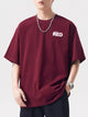 Mens oversized t-shirt in 100% cotton, plus size comfort fit model showing relaxed style