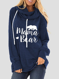 Drawstring Letter Graphic Long Sleeve Hoodie Trandify Deal