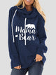 Drawstring Letter Graphic Long Sleeve Hoodie Trandify Deal
