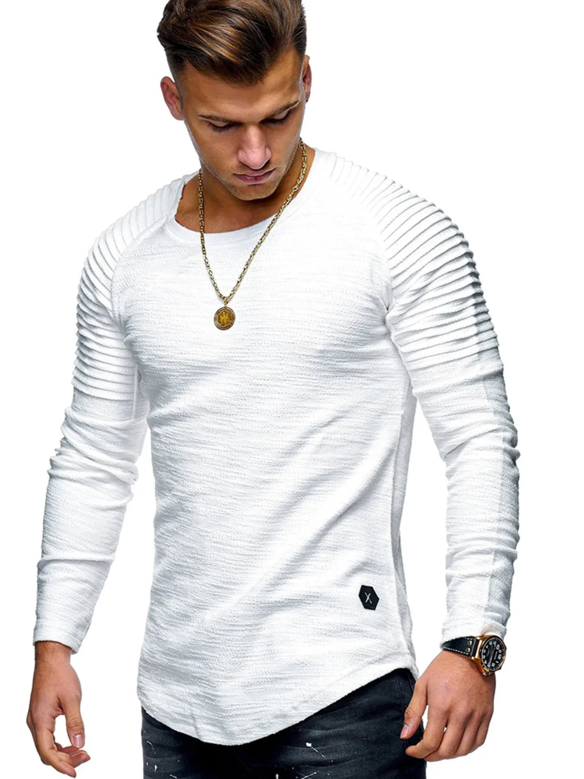 Big & Tall Cotton Tee – Breathable Raglan Shirt for Men