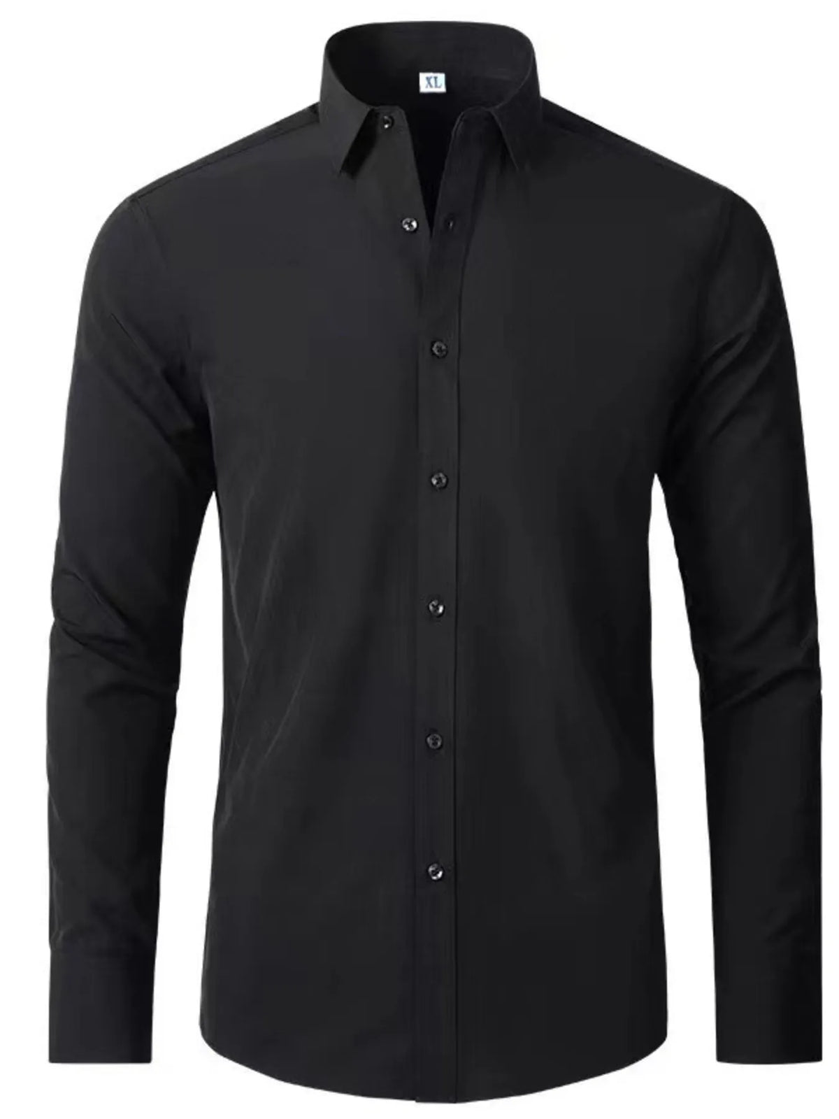 Men’s Plus Size Button-Up Long Sleeve Shirt – Big & Tall Relaxed Fit Casual Formal Stretch Fabric – Trendy Office & Party Wear