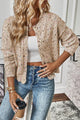 Confetti Button Up Long Sleeve Cardigan - Trandify Deal