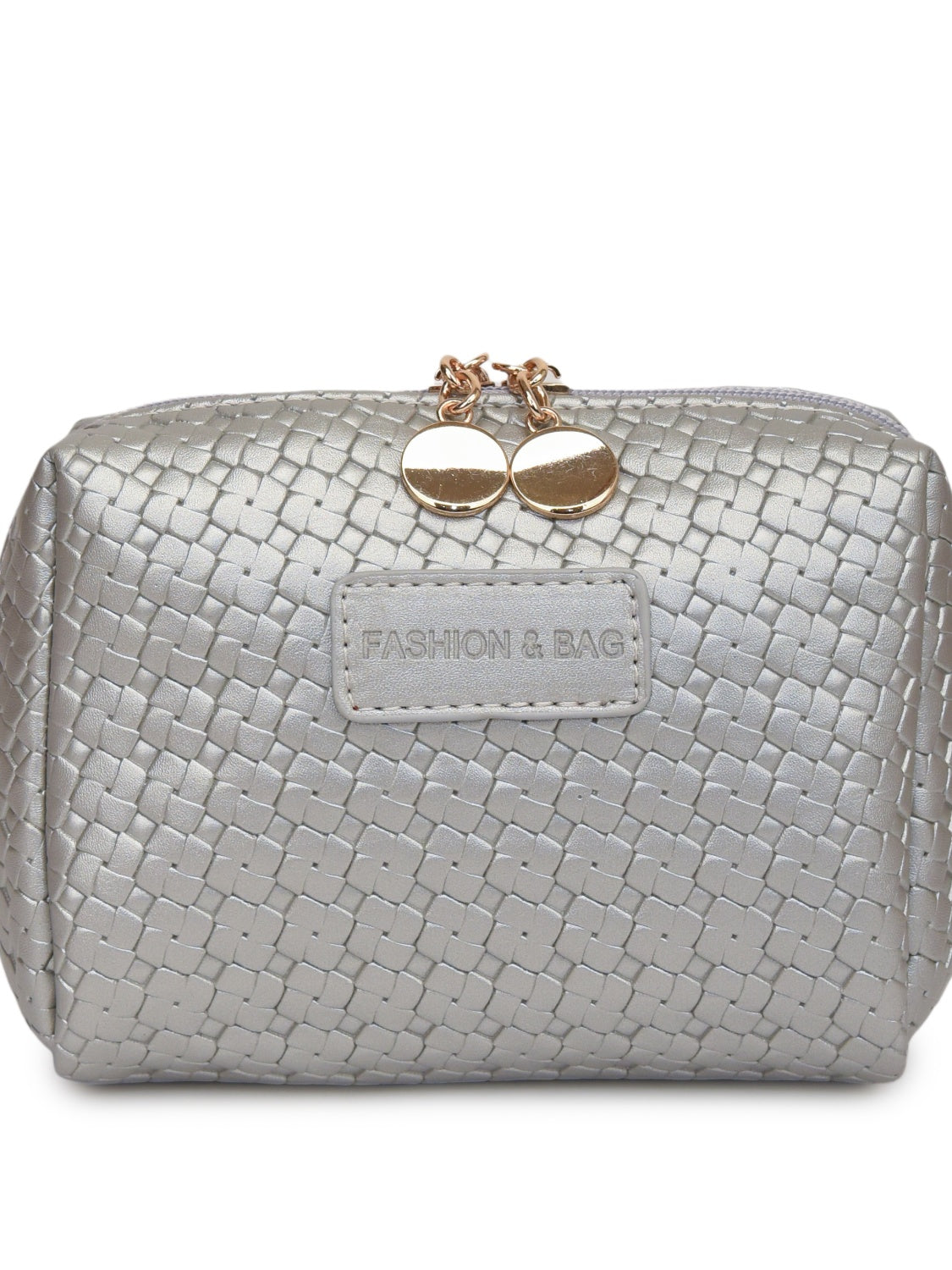 PU Leather Woven Clutch Trandify Deal