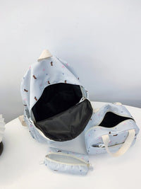 Matching daisy clutch and tote set – 3-piece boho women’s bags