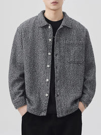 Men's Plus Size Oversized Shacket - Flannel Shirt Jacket