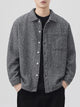 Men's Plus Size Oversized Shacket - Flannel Shirt Jacket