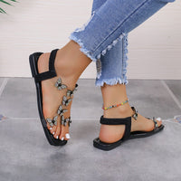 Rhinestone Butterfly Flat Sandals Trandify Deal