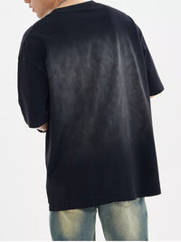 Men's oversized cotton t-shirt in Black - relaxed fit basic tee