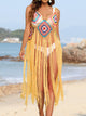 Fringe Spaghetti Strap Cover-Up Trandify deal