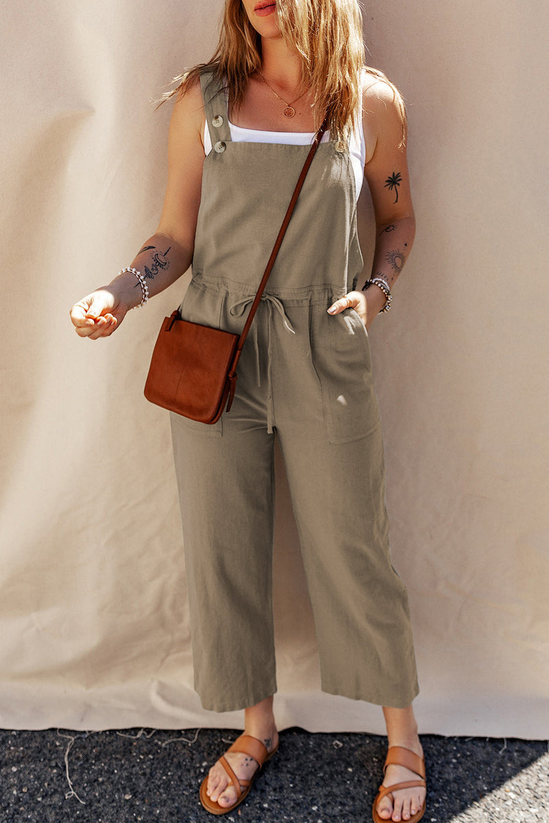 Casual Loose-Fit Denim Overalls for Women – Trendy & Comfortable