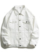 Plus Size Denim Jacket for Men, Classic Fit Button-Up