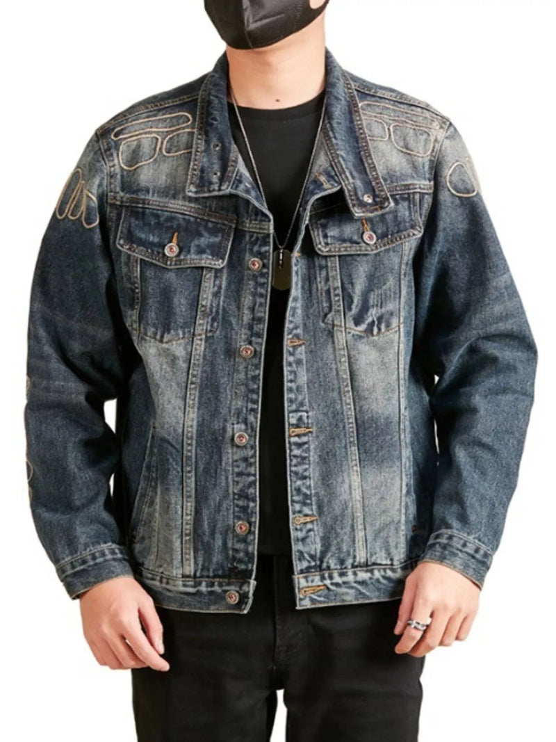 Men's Washed Denim Jacket | Relaxed Fit