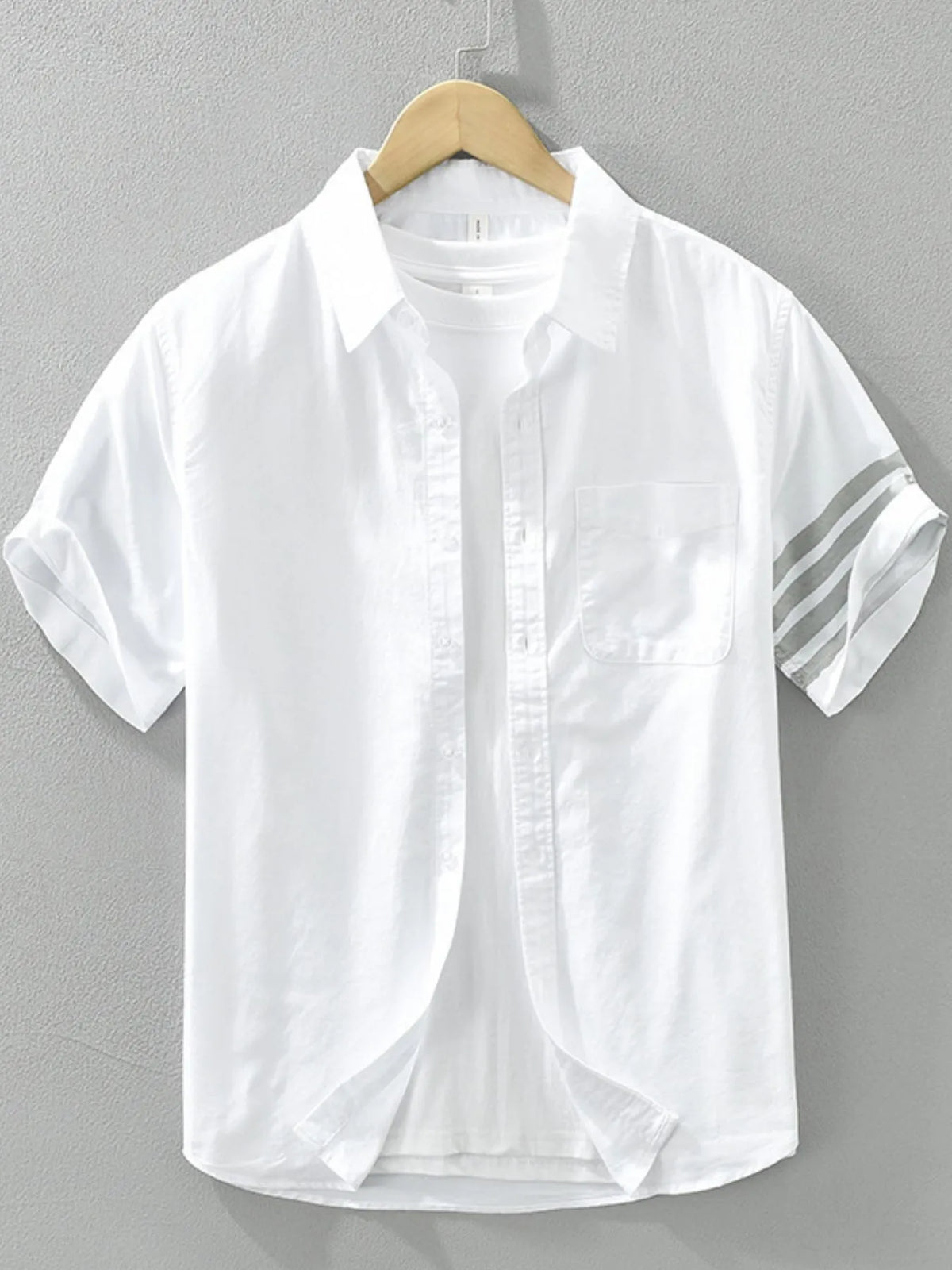 "Men’s Plus Size Short Sleeve Button-Up Shirt – Big & Tall Hawaiian Summer Shirt – Casual & Formal Wear