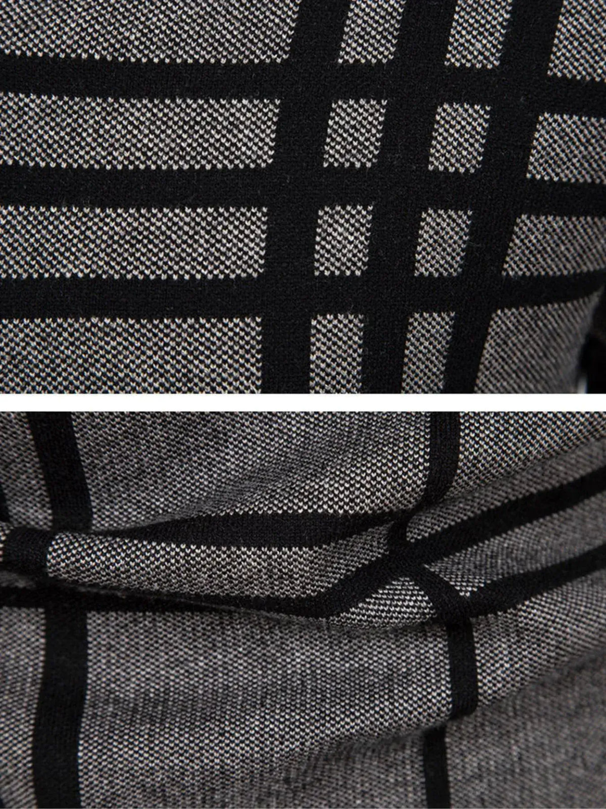 Casual Big & Tall Cardigan for Men – Lightweight Plaid Layering Piece