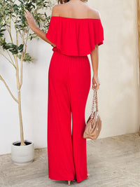 Ruffled Off-Shoulder Jumpsuit Trandify deal