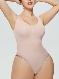 Scoop Neck Wide Strap Shaping Bodysuit for Women – Slimming & Seamless