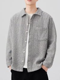 Men's Plus Size Oversized Shacket - Flannel Shirt Jacket