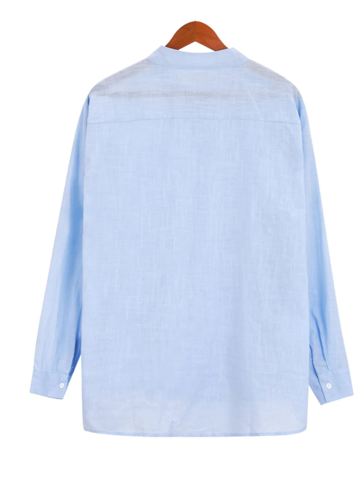 Premium stretch fabric men’s dress shirt with chest pocket – Trendy menswear essential