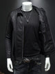 Plus Size Zip Up Jacket for Men - 100% PU
