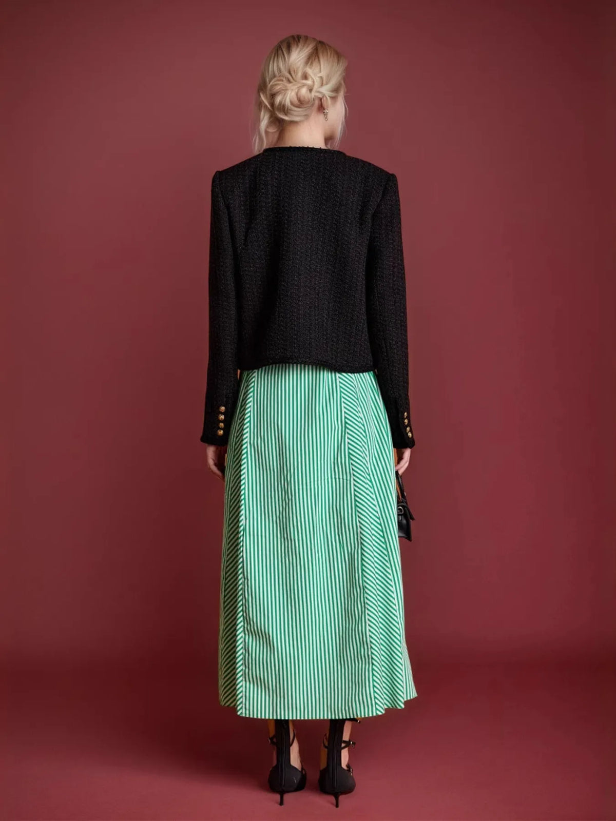 Women’s Button-Up Long Sleeve Textured Blouse for Fall Fashion – Casual & Office Wear