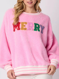 Rhinestone Christmas Sweatshirt - Iced Out Holiday Pullover