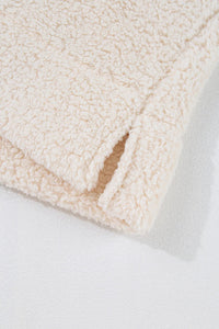 Turtleneck Long Sleeve Slit Fleece Sweatshirt Trandify Deal