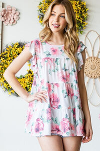 Heimish round-neck ruffled tunic – casual plus-size women’s top – free shipping USA