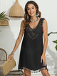Tassel Scoop Neck Wide Strap Cover-Up Trandify deal