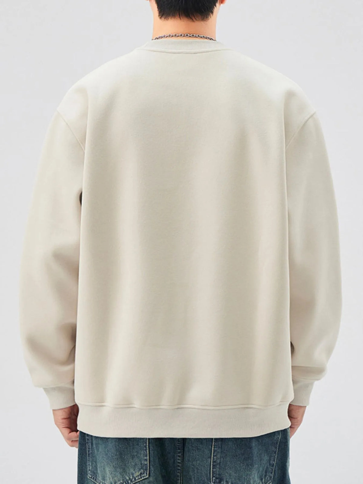 Plus Size Men’s Long Sleeve Sweatshirt – Soft Casual Pullover for Big & Tall